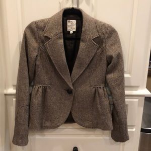 Tulle (Anthropology)herringbone jacket